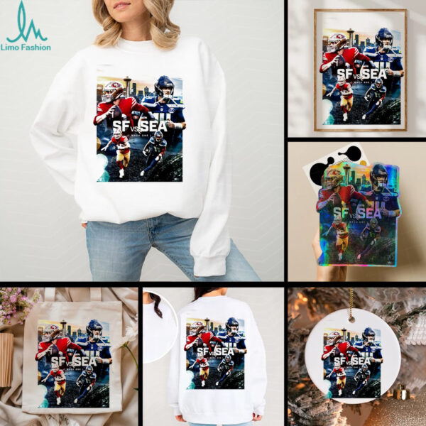 Seattle Seahawks and San Francisco 49ers Week 1 matchup graphic shirt