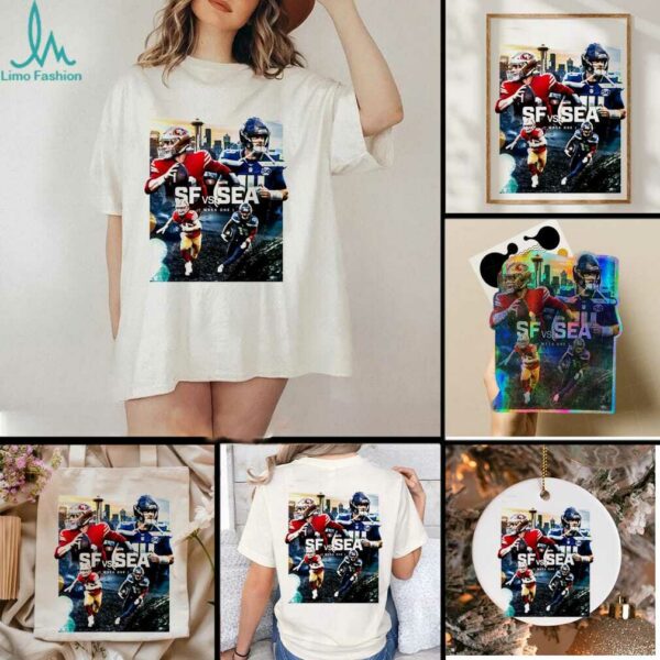 Seattle Seahawks and San Francisco 49ers Week 1 matchup graphic shirt