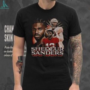 Shedeur Sanders 2 Cleveland Browns Football NFL cartoon signature shirt