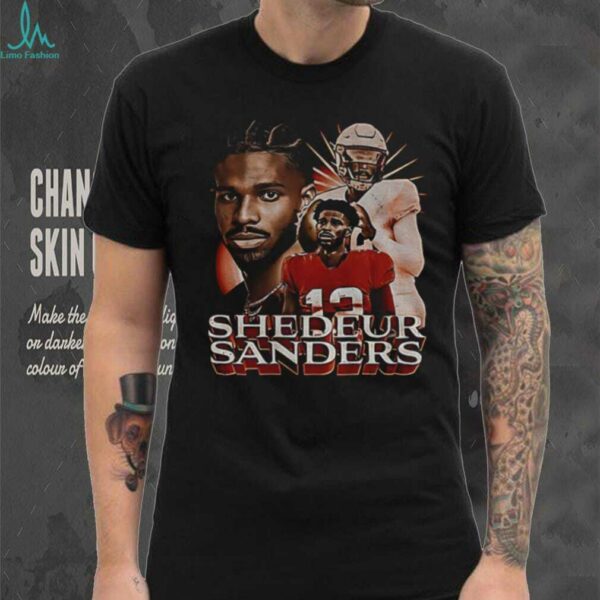 Shedeur Sanders 2 Cleveland Browns Football NFL cartoon signature shirt