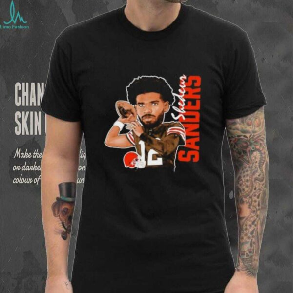 Shedeur Sanders Brown Cleveland Browns Graphic Player shirt