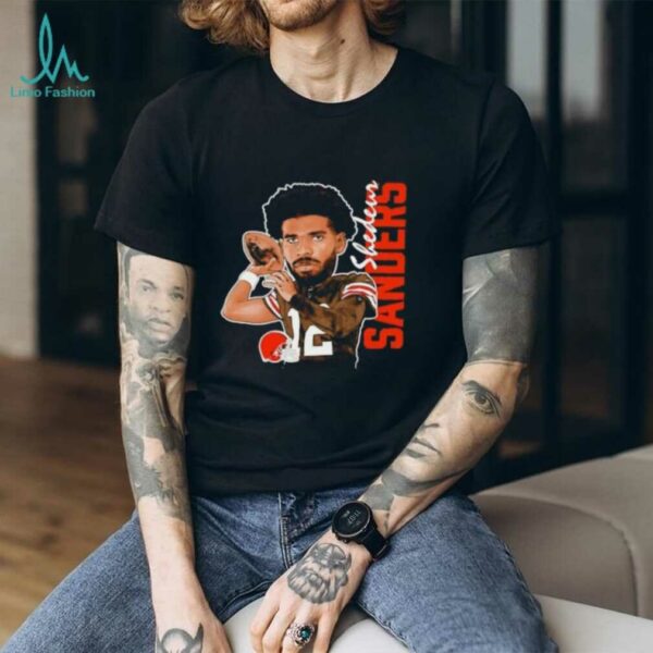 Shedeur Sanders Brown Cleveland Browns Graphic Player shirt