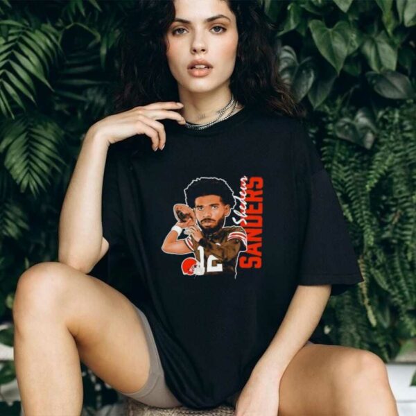Shedeur Sanders Brown Cleveland Browns Graphic Player shirt