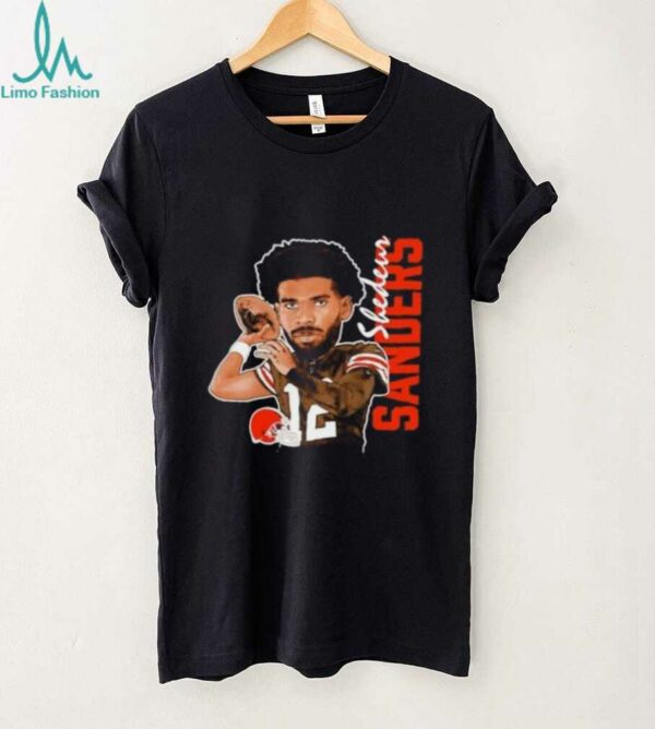 Shedeur Sanders Brown Cleveland Browns Graphic Player shirt