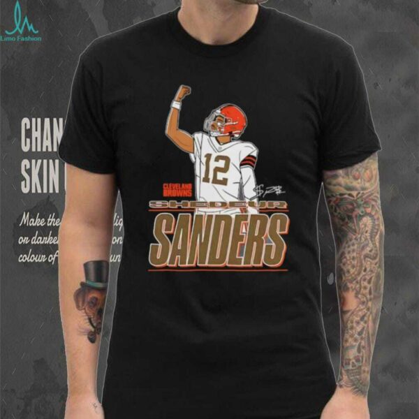 Shedeur Sanders Cleveland Browns Believe Football Signature Shirt