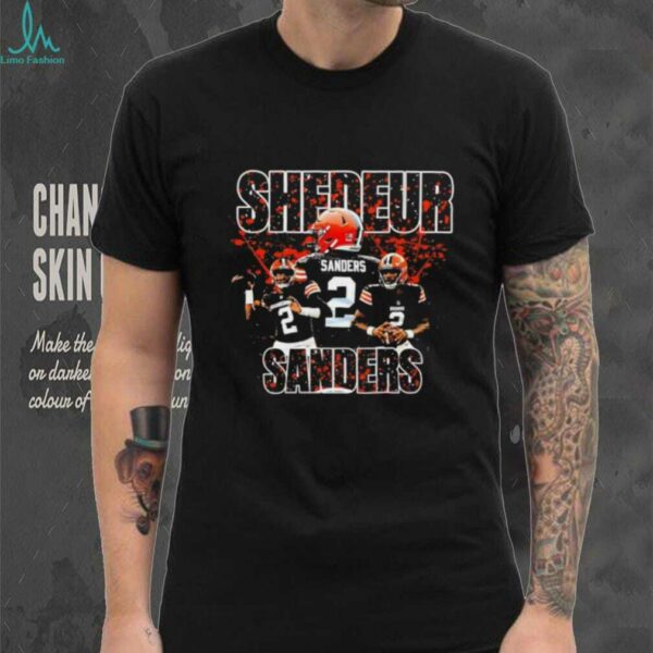 Shedeur Sanders Cleveland Browns football legendary sports paint splash shirt