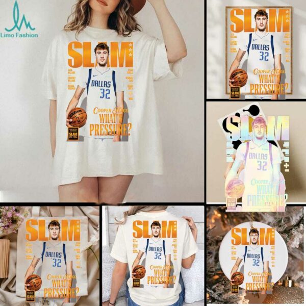 Slam 258 Orange Metal Cover Poster Cooper Flagg Dallas Mavericks What’s Pressure NBA shirt