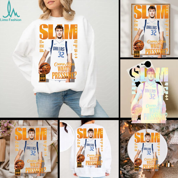 Slam 258 Orange Metal Cover Poster Cooper Flagg Dallas Mavericks What’s Pressure NBA shirt