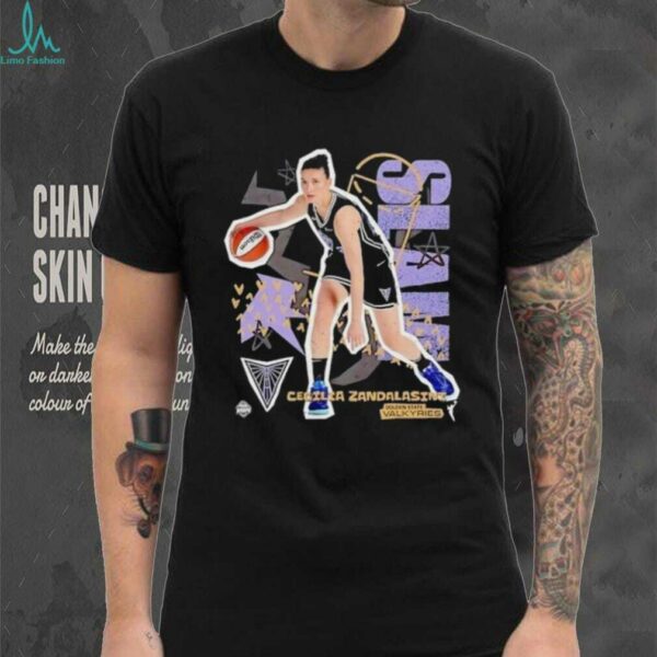 Slam Cecilia Zandalasini Golden State Valkyries Basketball Shirt