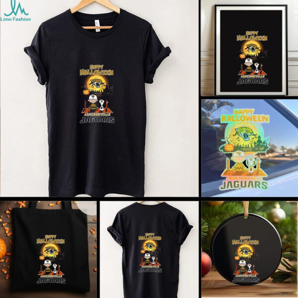 Snoopy And Charlie Brown X Jacksonville Jaguars Happy Halloween T Shirt
