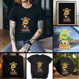 Snoopy And Charlie Brown X Jacksonville Jaguars Happy Halloween T Shirt