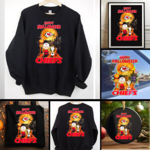 Snoopy And Charlie Brown X Kansas City Chiefs Happy Halloween 2025 shirt