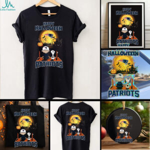 Snoopy And Charlie Brown X New England Patriots Happy Halloween T Shirt