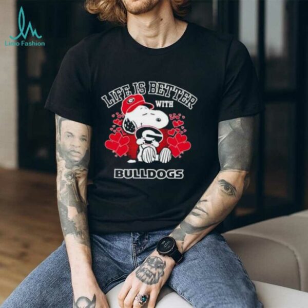 Snoopy Life Is Better With Georgia Bulldogs shirt
