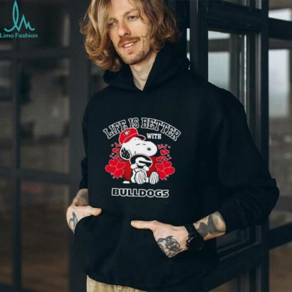 Snoopy Life Is Better With Georgia Bulldogs shirt