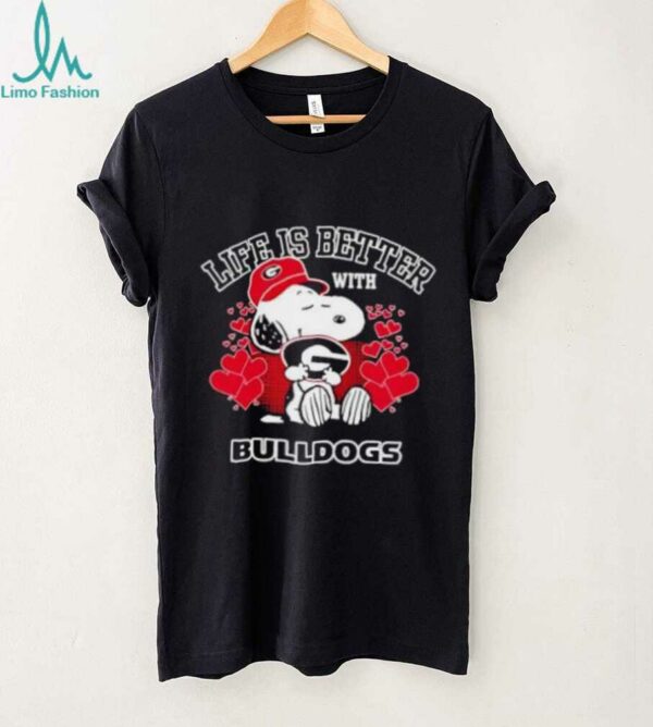 Snoopy Life Is Better With Georgia Bulldogs shirt