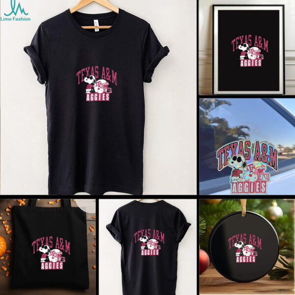 Snoopy Peanuts x Texas A&M Joe Cool Football shirt
