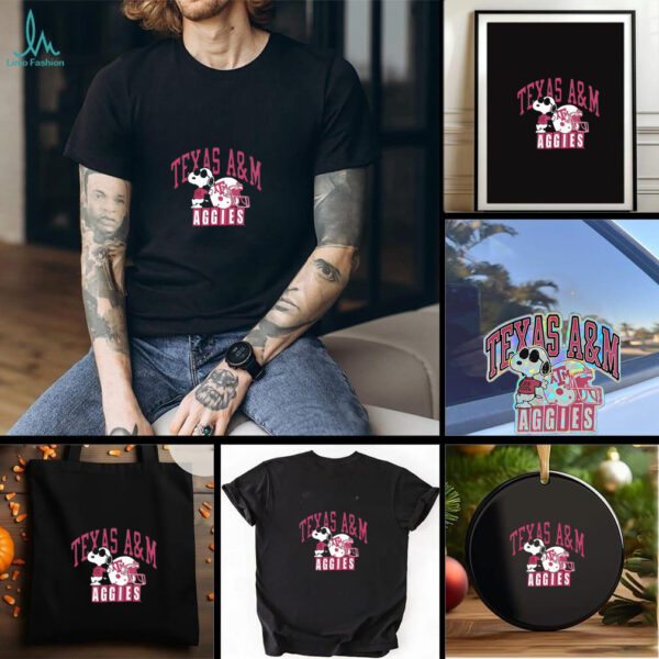 Snoopy Peanuts x Texas A&M Joe Cool Football shirt