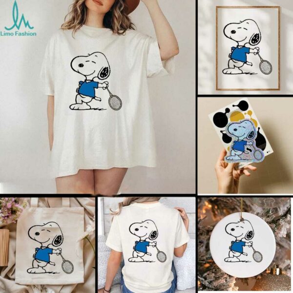 Snoopy Tennis Player cartoon shirt