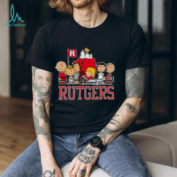 Snoopy and Woodstock Peanuts Rutgers The Gang shirt
