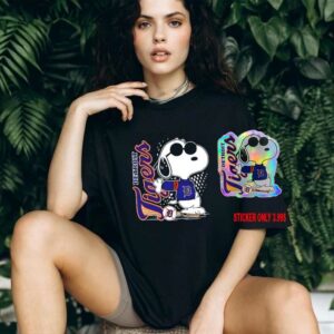 Snoopy x Detroit Tigers Baseball shirt