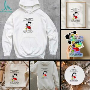 Snoopy x Woodstock fake people have an image to maintain real people just don’t care shirt