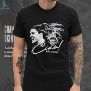 Sofia Cantore WNBA Washington Spirit Ciao autographed shirt