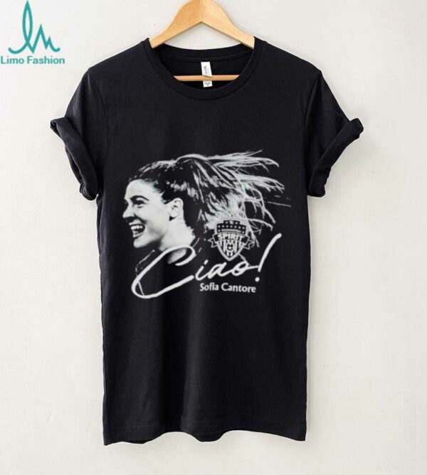 Sofia Cantore WNBA Washington Spirit Ciao autographed shirt