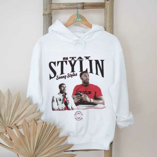 Sonny Styles portrait stay stylin Ohio State shirt