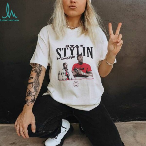 Sonny Styles portrait stay stylin Ohio State shirt