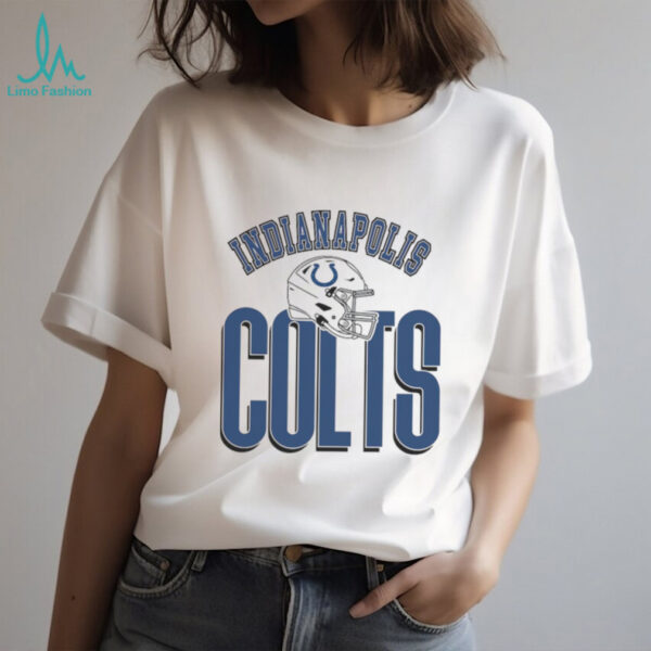 Indianapolis Colts Gameday Couture White Oversized Classic Fierce Focus T Shirt