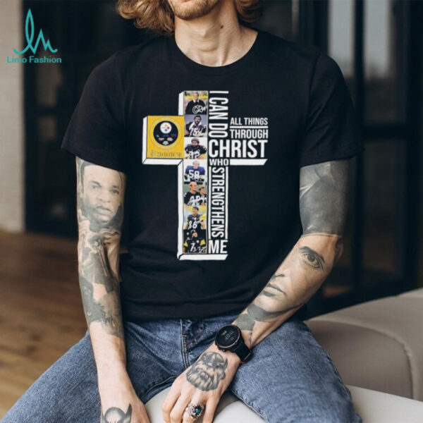 Steelers 6 Time Super Bowl Champions I can do all things through Christ who strengthens me signatures shirt