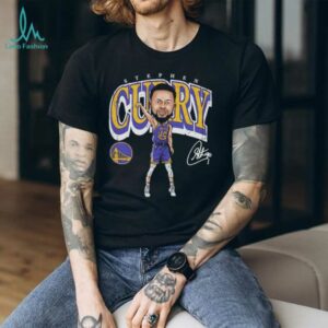 Steph Curry Golden State Warriors 2025 NBA signature cartoon shirt