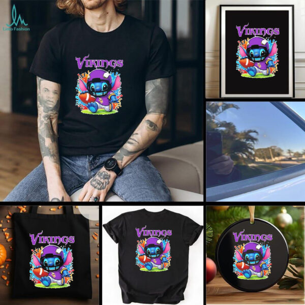 Stitch Fan Minnesota Vikings Nfl Shirt