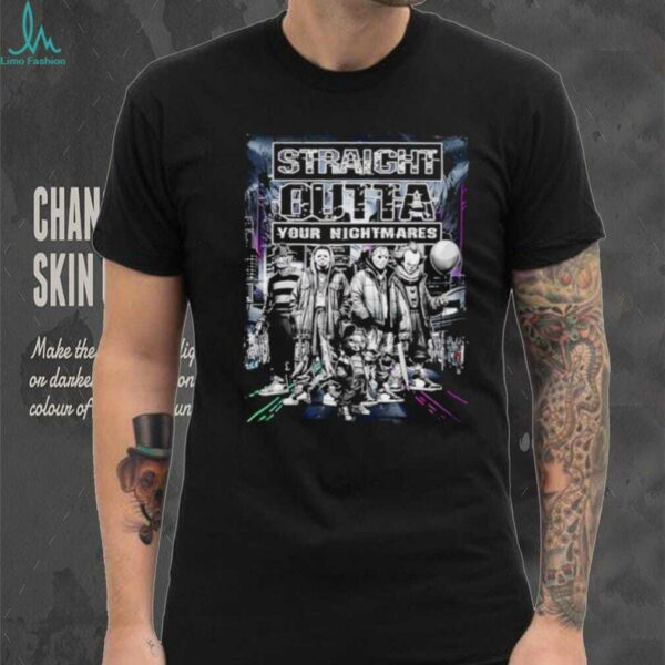 Straight outta your nightmare characters Halloween shirt