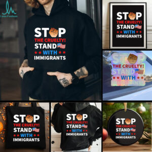 Strong fist resist stop the cruelty stand with immigrants shirt