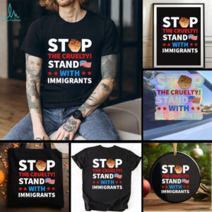 Strong fist resist stop the cruelty stand with immigrants shirt