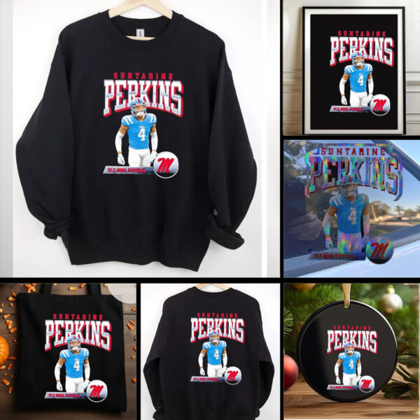 Suntarine Perkins Ole Miss Rebels Illustrated shirt