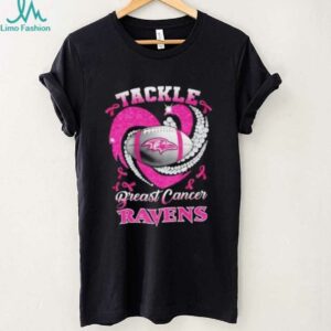 Tackle Breast Cancer Baltimore Ravens Diamond Heart shirt