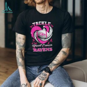 Tackle Breast Cancer Baltimore Ravens Diamond Heart shirt