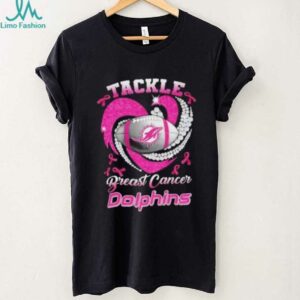 Tackle Breast Cancer Miami Dolphins Diamond Heart shirt