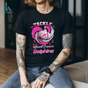 Tackle Breast Cancer Miami Dolphins Diamond Heart shirt