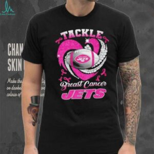 Tackle Breast Cancer New York Jets Diamond Heart shirt