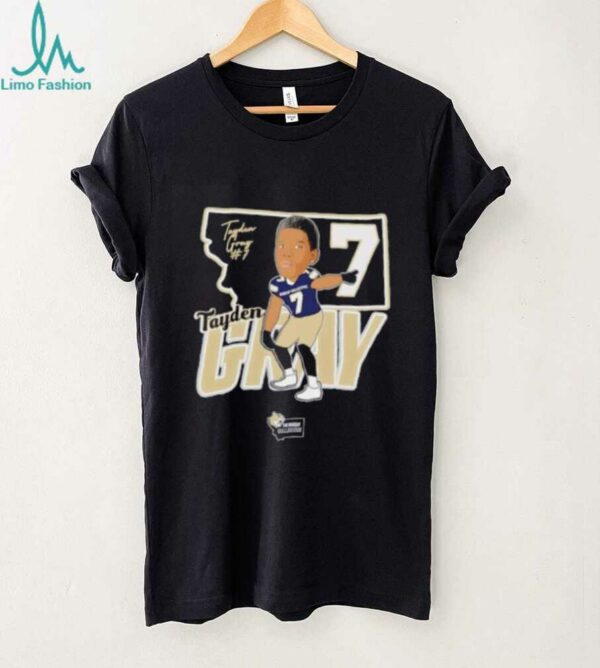 Tayden Gray 7 Montana State Bobcats football signature shirt