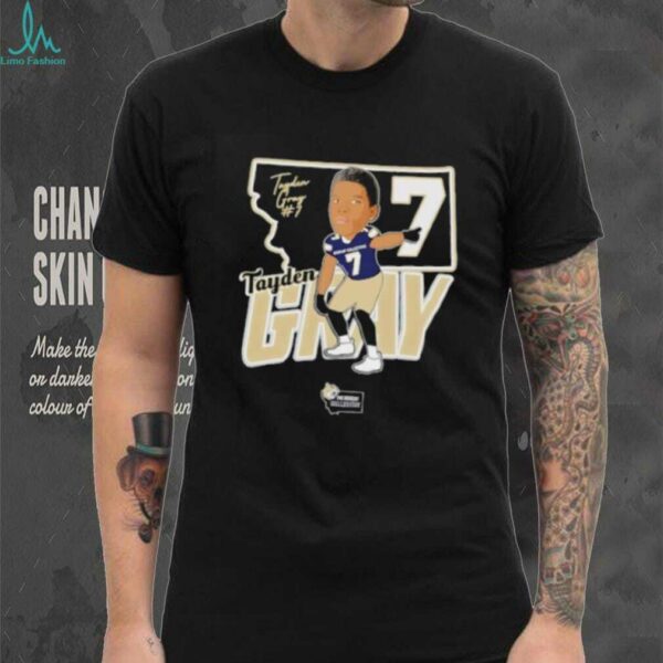Tayden Gray 7 Montana State Bobcats football signature shirt