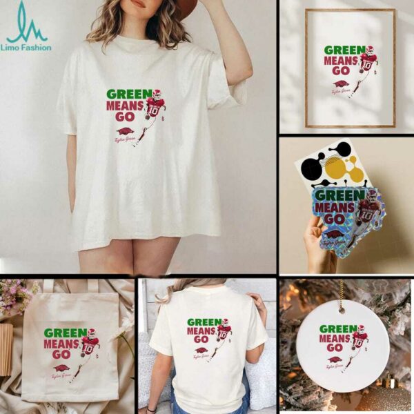 Taylen Green Means Go Arkansas Razorbacks Illustrated shirt