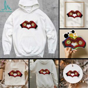 Taylor and Travis Kelce Engaged love hands shirt