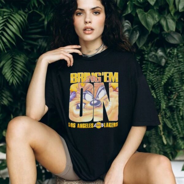 Taz Tasmanian devil x Los Angeles Lakers basketball 1998 bring ’em on shirt