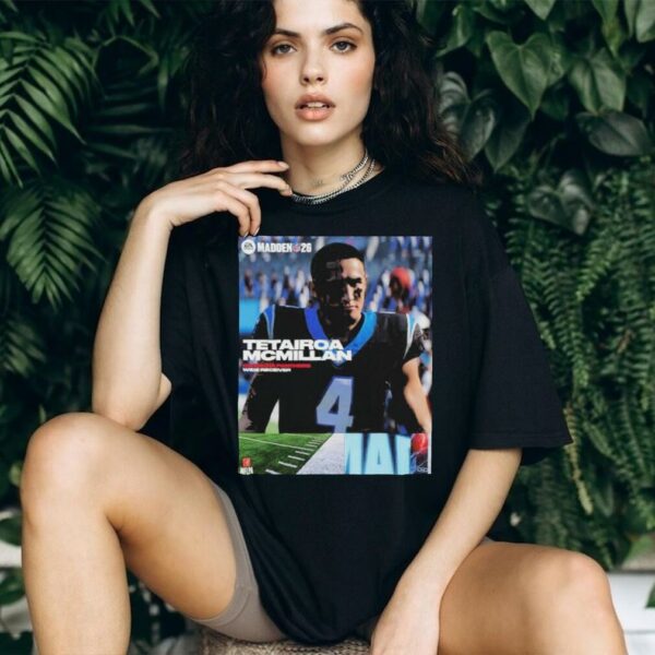 Tetairoa McMillan Carolina Panthers Rookie Wide Receiver Madden NFL 26 American Football 2025 shirts
