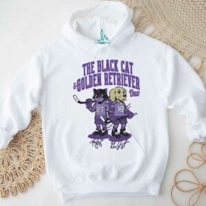 The Black Cat & Golden Retriever Duo T Shirt